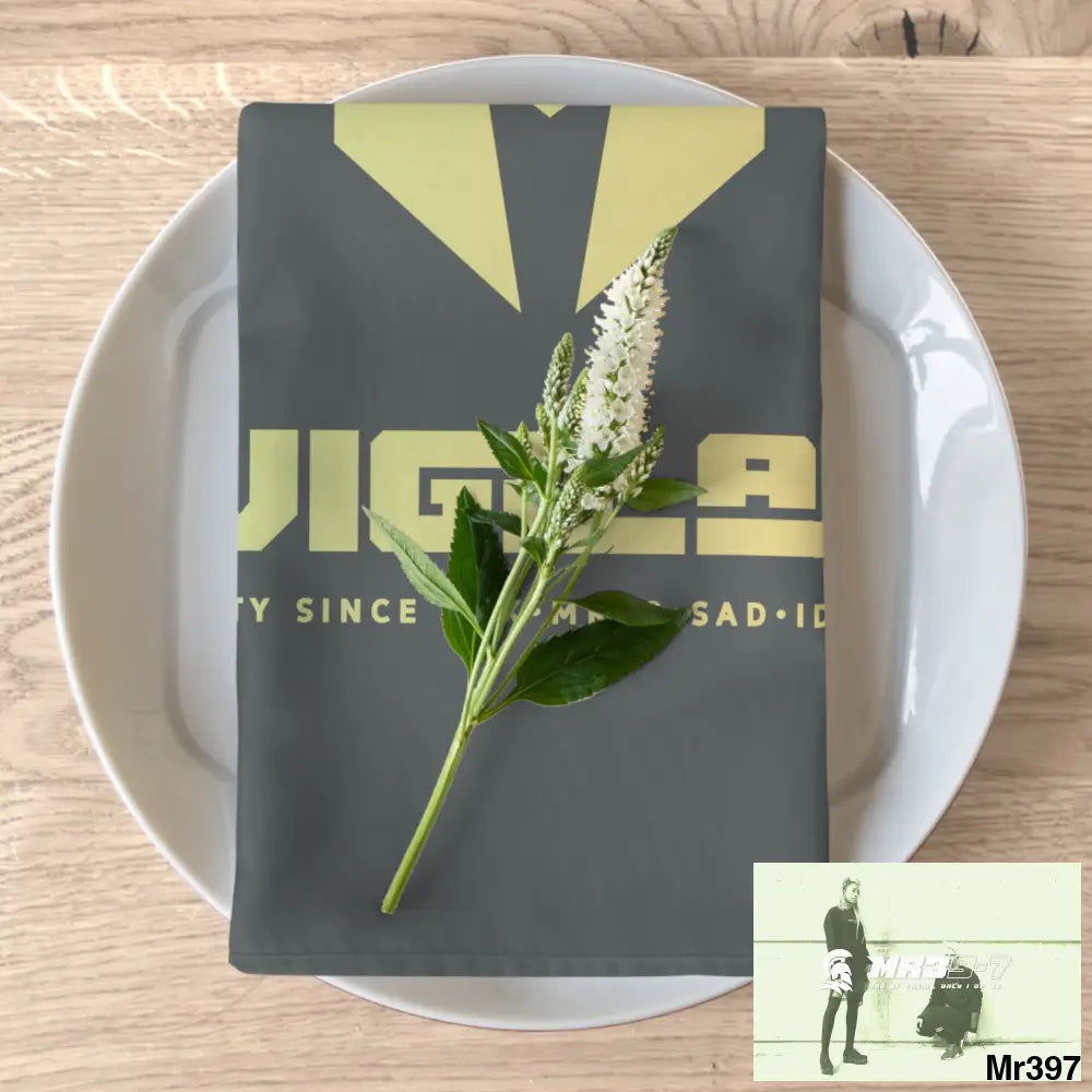 A1-Vigilante Sparta Napkins 4-piece set / White / 19’’ × 19’’ Accessories