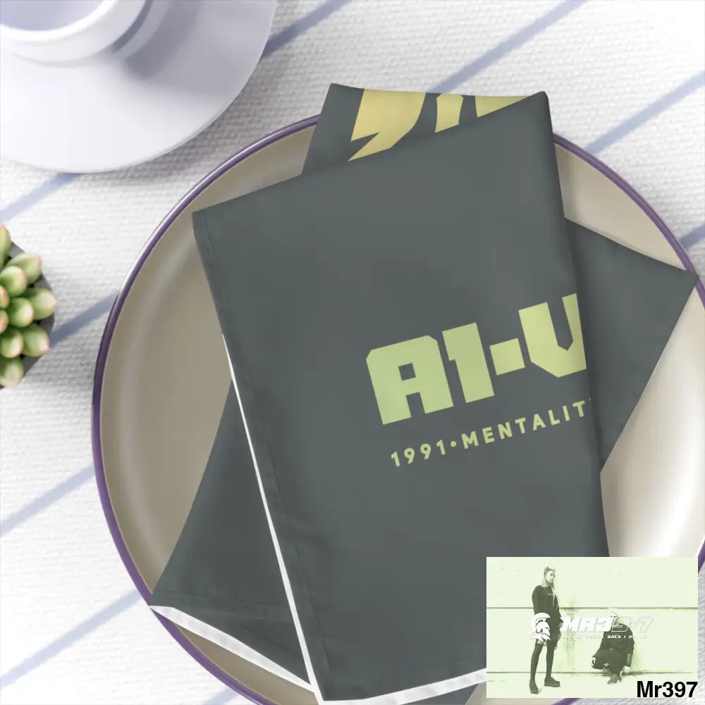 A1-Vigilante Sparta Napkins 4-piece set / White / 19’’ × 19’’ Accessories