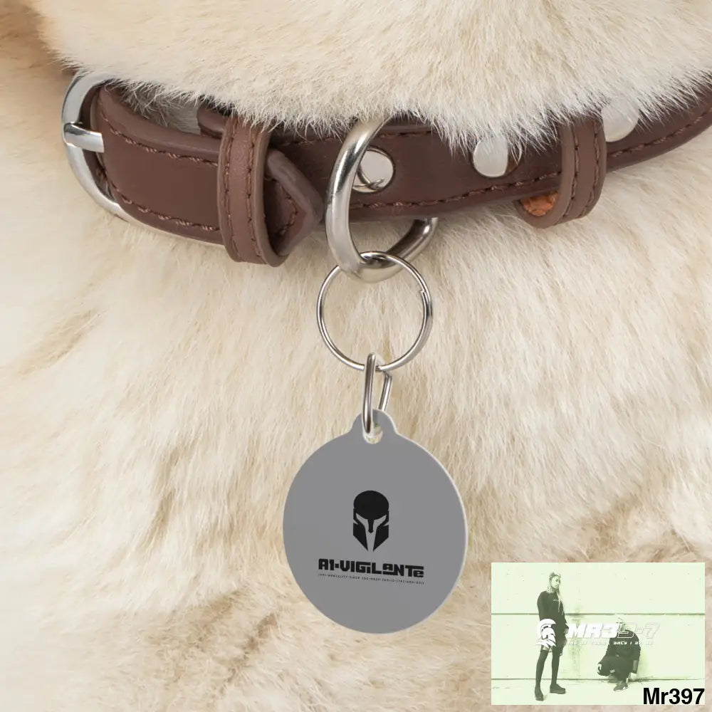 A1-Vigilante Sparta Pet Tag 1’’ Pets