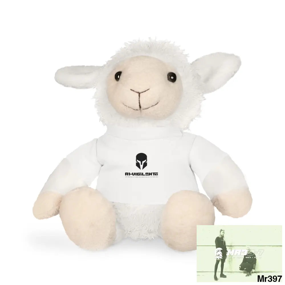 A1-Vigilante Sparta Plush Toy with T-Shirt Sheep / White / One size Accessories