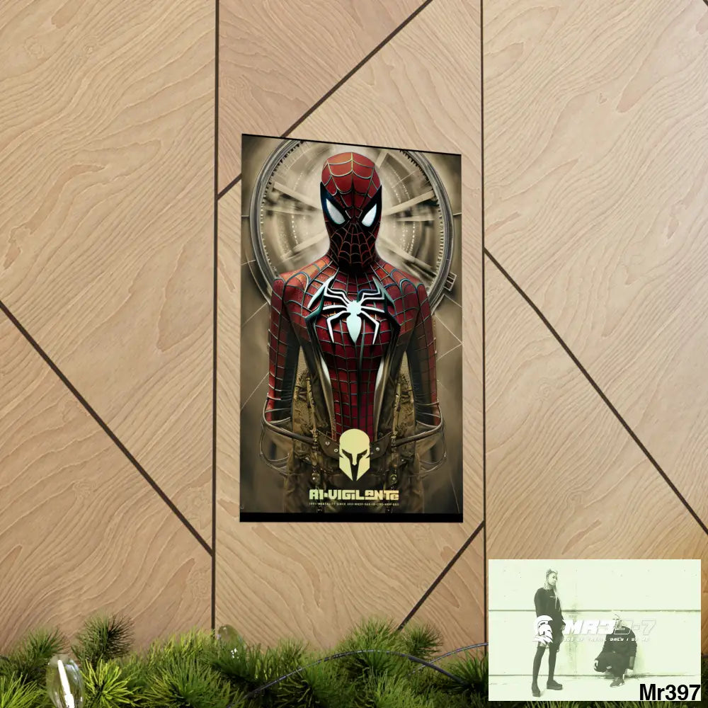 A1-Vigilante Sparta Steampunk SpiderMan Graphic Matte Vertical Posters Poster