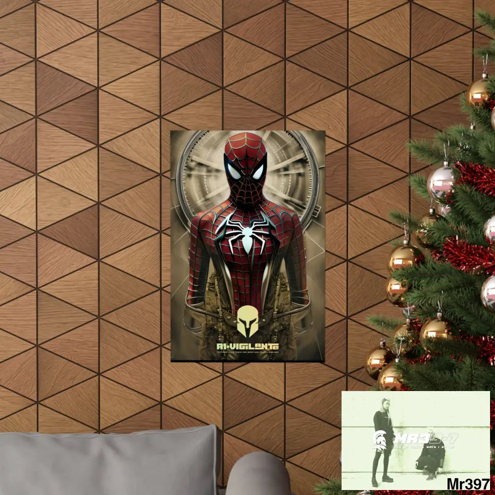 A1-Vigilante Sparta Steampunk SpiderMan Graphic Matte Vertical Posters Poster