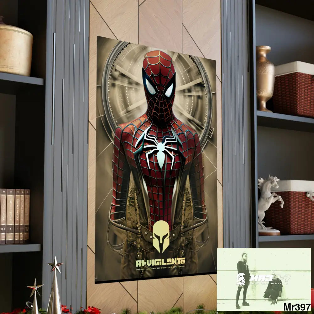 A1-Vigilante Sparta Steampunk SpiderMan Graphic Matte Vertical Posters Poster