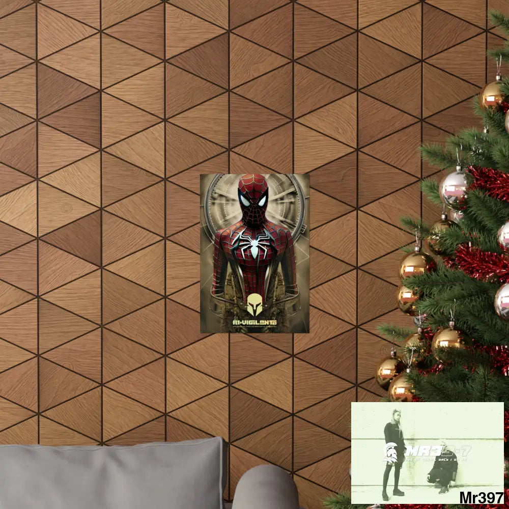 A1-Vigilante Sparta Steampunk SpiderMan Graphic Matte Vertical Posters Poster