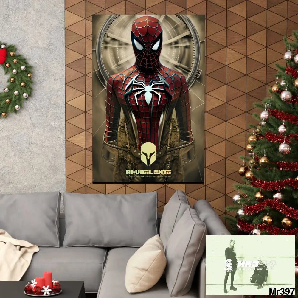A1-Vigilante Sparta Steampunk SpiderMan Graphic Matte Vertical Posters Poster