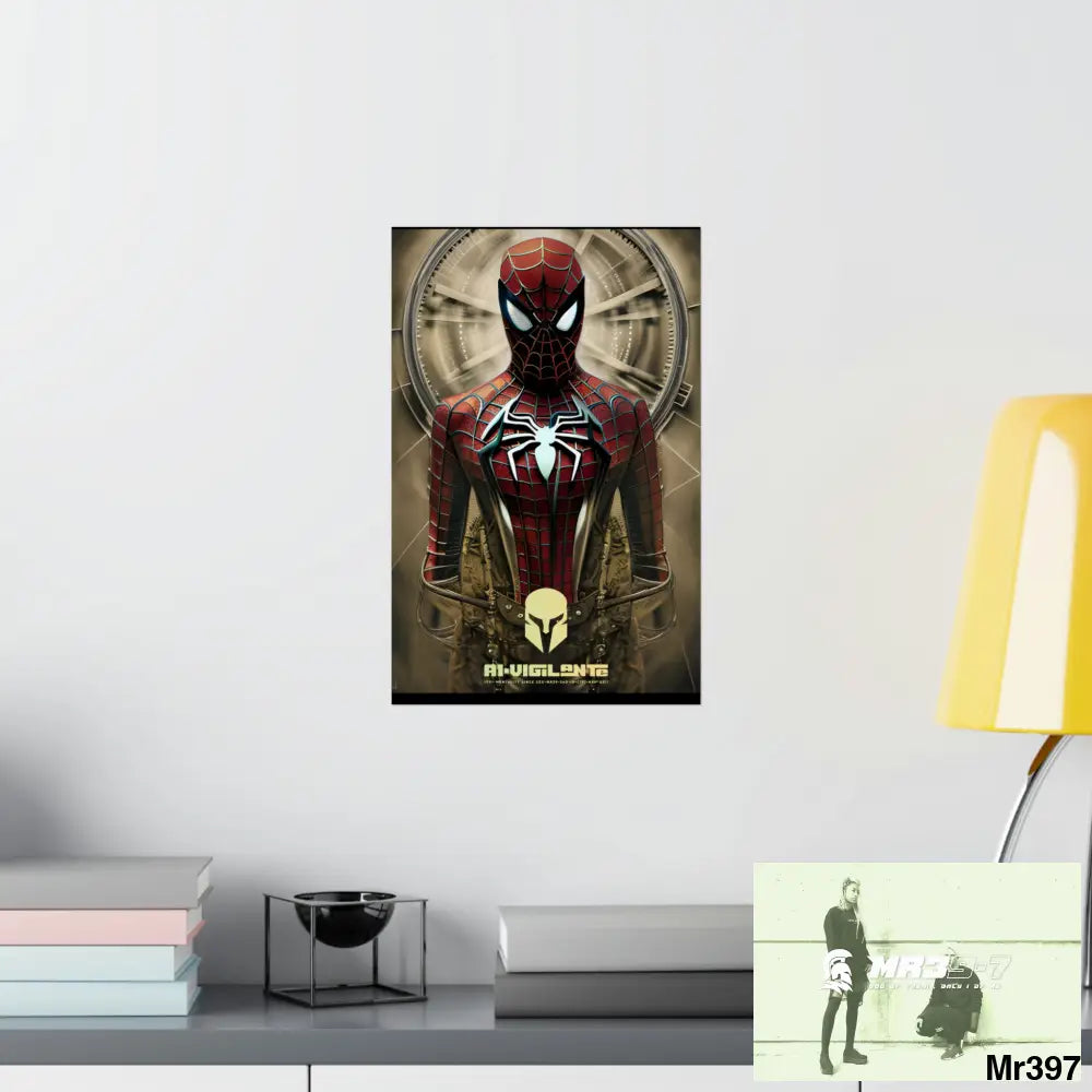A1-Vigilante Sparta Steampunk SpiderMan Graphic Matte Vertical Posters Poster