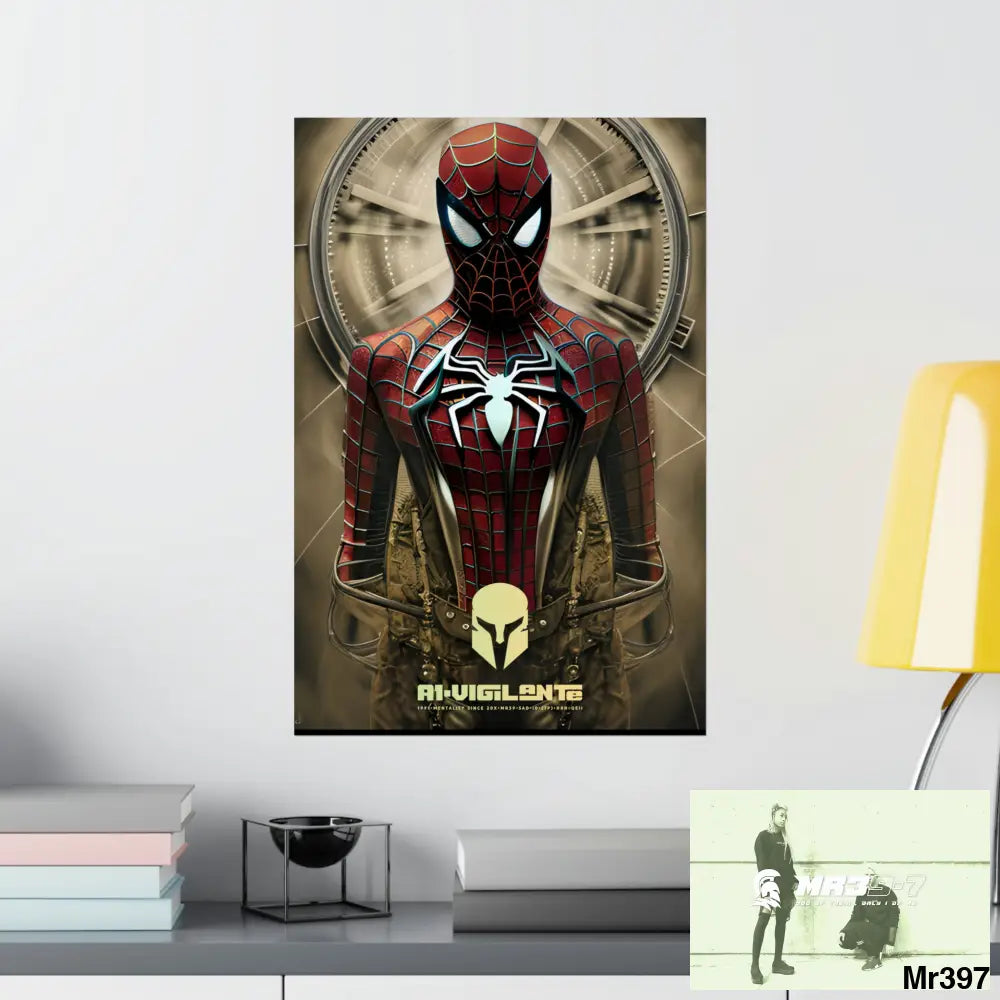 A1-Vigilante Sparta Steampunk SpiderMan Graphic Matte Vertical Posters Poster