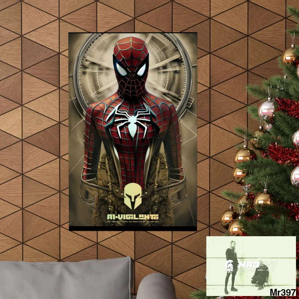 A1-Vigilante Sparta Steampunk SpiderMan Graphic Matte Vertical Posters Poster