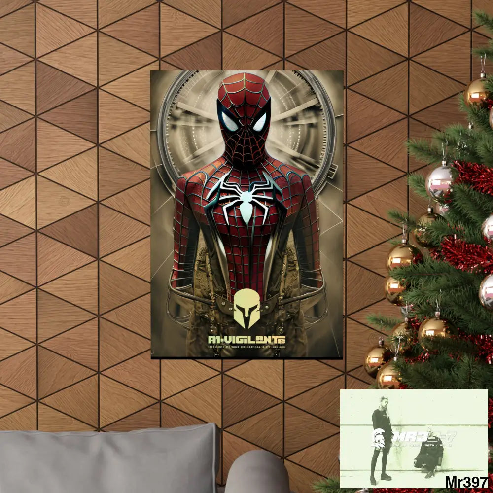 A1-Vigilante Sparta Steampunk SpiderMan Graphic Matte Vertical Posters Poster