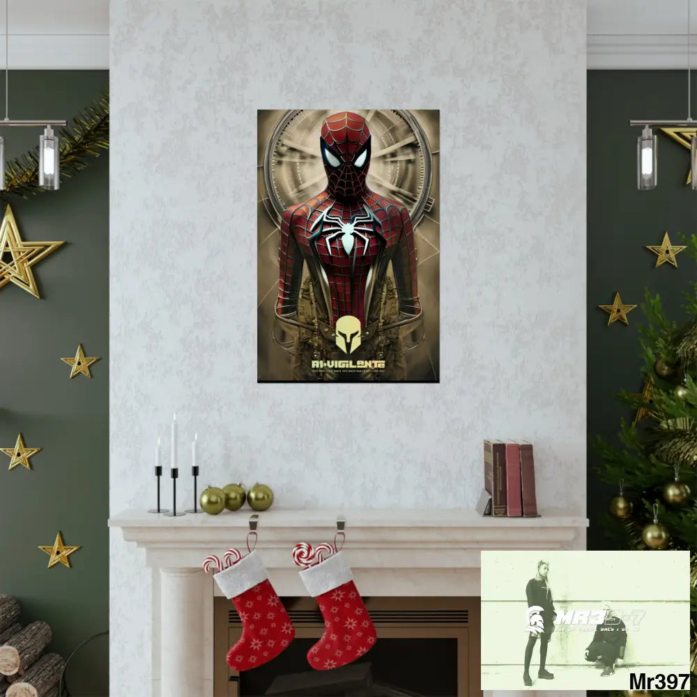 A1-Vigilante Sparta Steampunk SpiderMan Graphic Matte Vertical Posters Poster