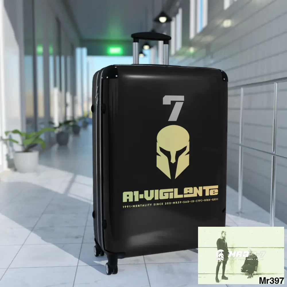 A1-Vigilante Sparta Suitcase Large / Black Bags