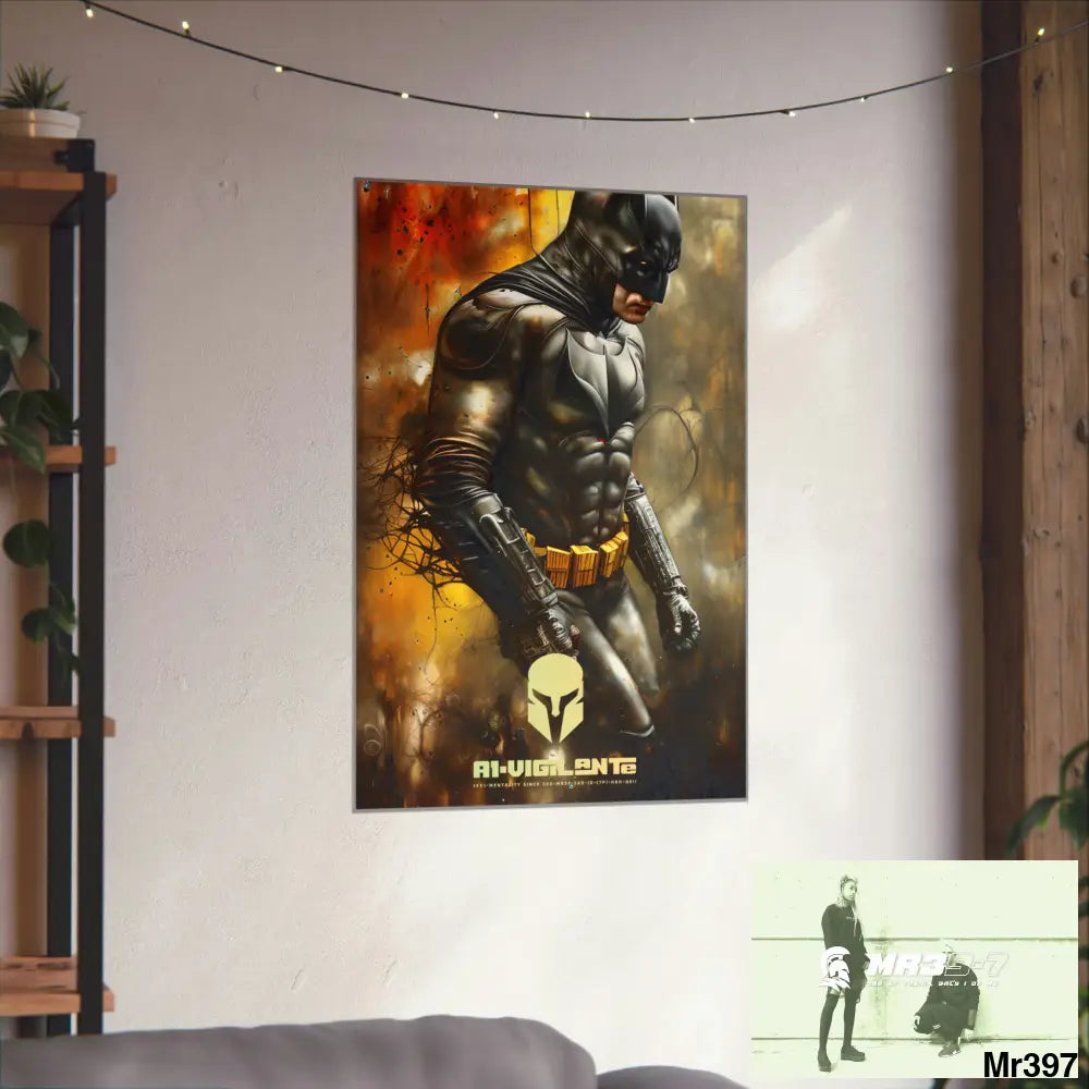 A1-Vigilante Sparta Super Resolution Batpain Steampunk Graphic Matte Vertical Posters Poster