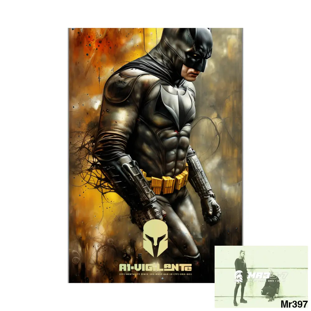 A1-Vigilante Sparta Super Resolution Batpain Steampunk Graphic Matte Vertical Posters Poster