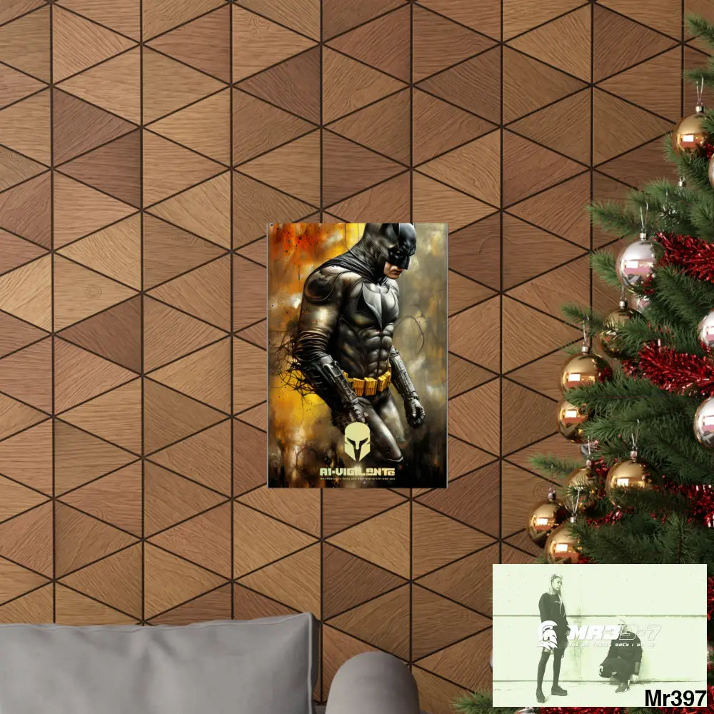 A1-Vigilante Sparta Super Resolution Batpain Steampunk Graphic Matte Vertical Posters Poster