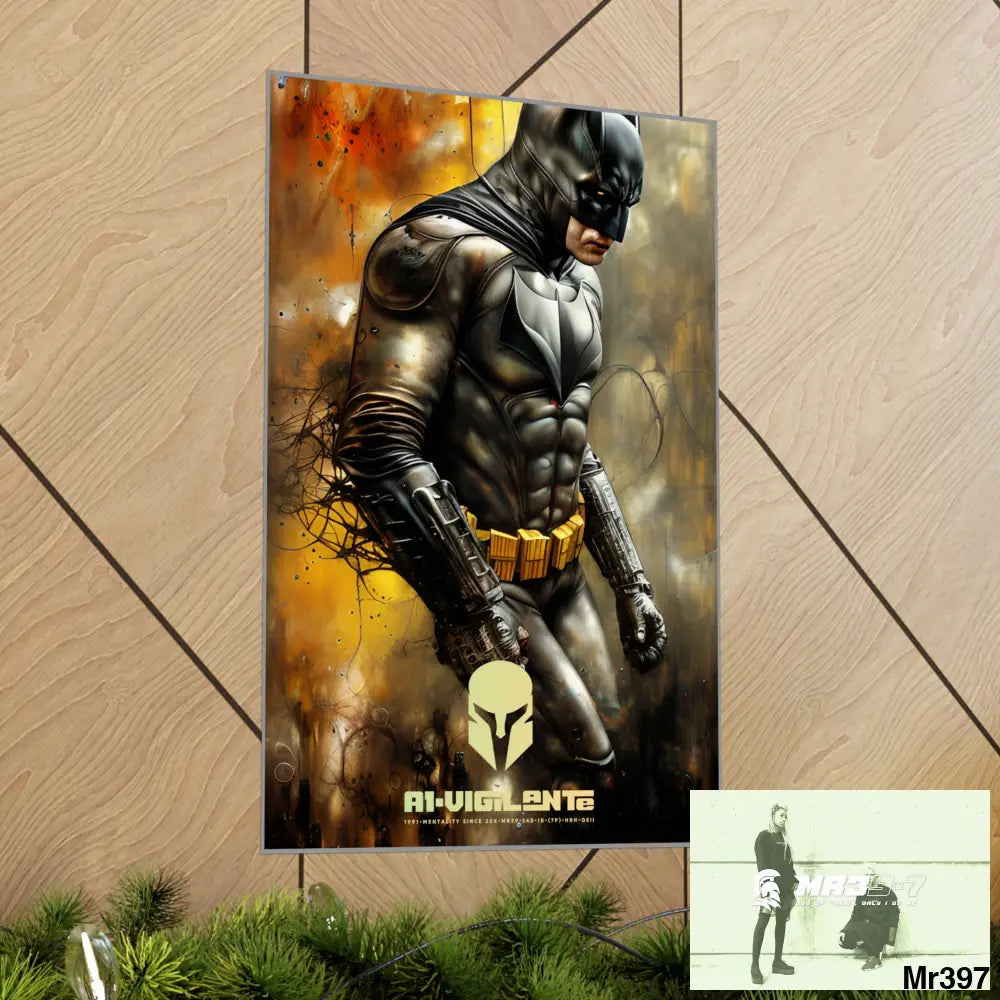 A1-Vigilante Sparta Super Resolution Batpain Steampunk Graphic Matte Vertical Posters Poster