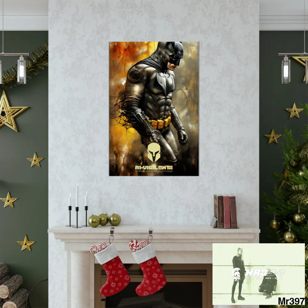 A1-Vigilante Sparta Super Resolution Batpain Steampunk Graphic Matte Vertical Posters Poster