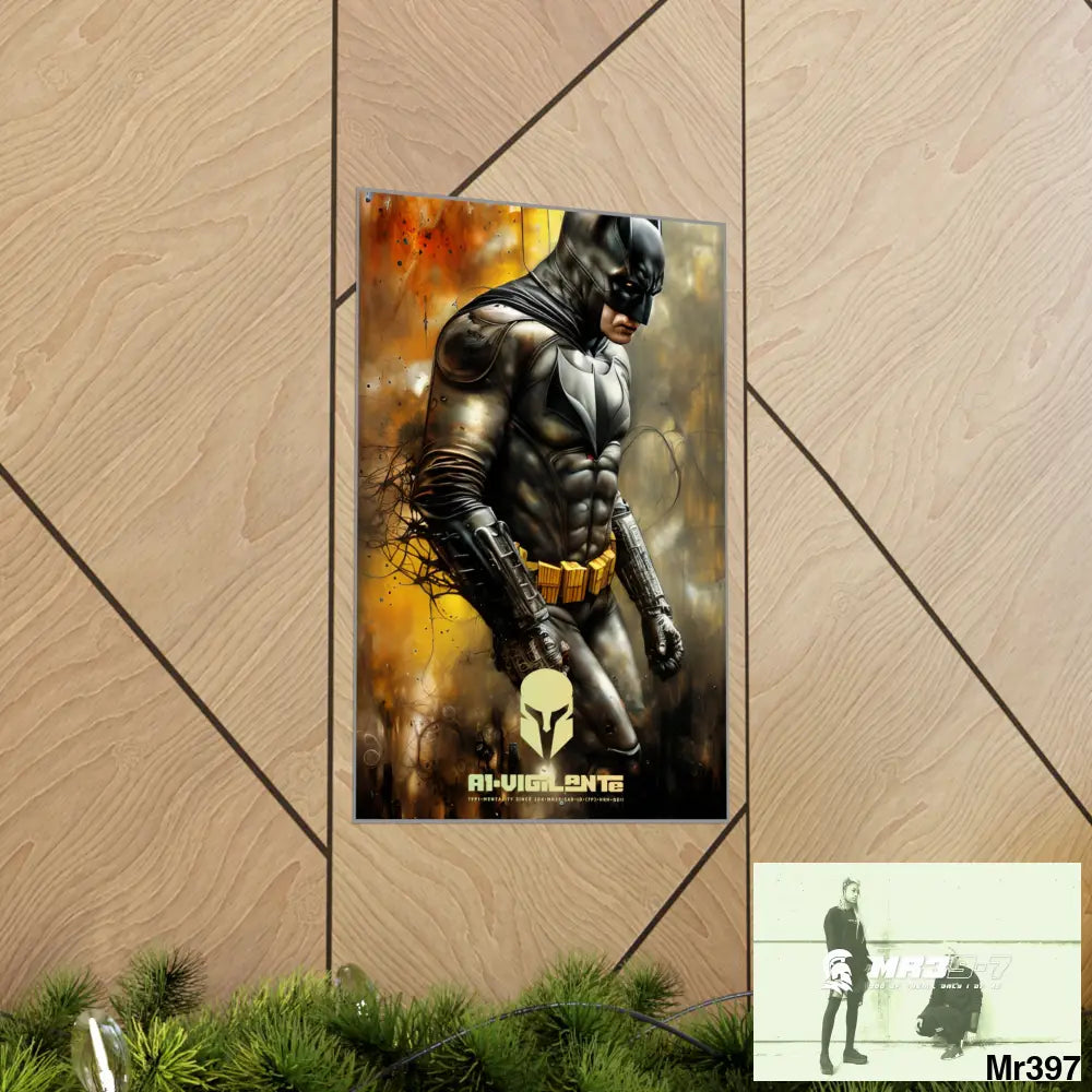 A1-Vigilante Sparta Super Resolution Batpain Steampunk Graphic Matte Vertical Posters Poster