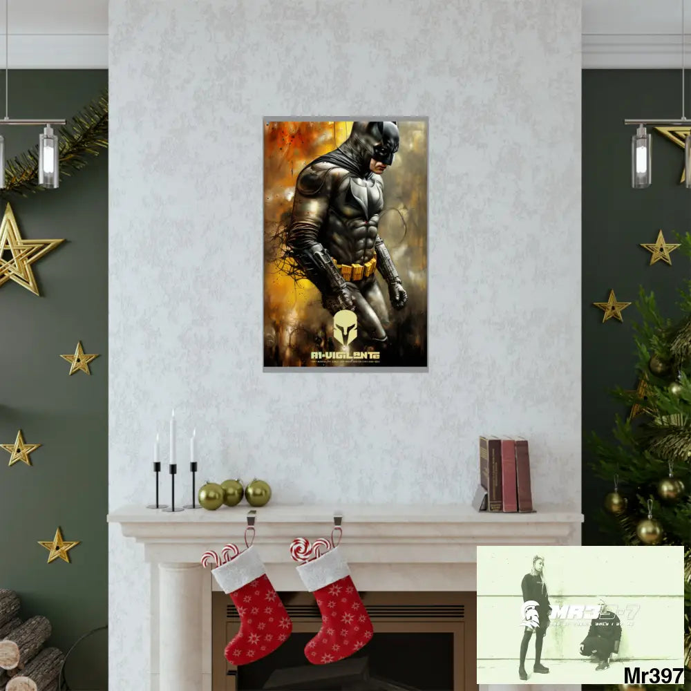 A1-Vigilante Sparta Super Resolution Batpain Steampunk Graphic Matte Vertical Posters Poster