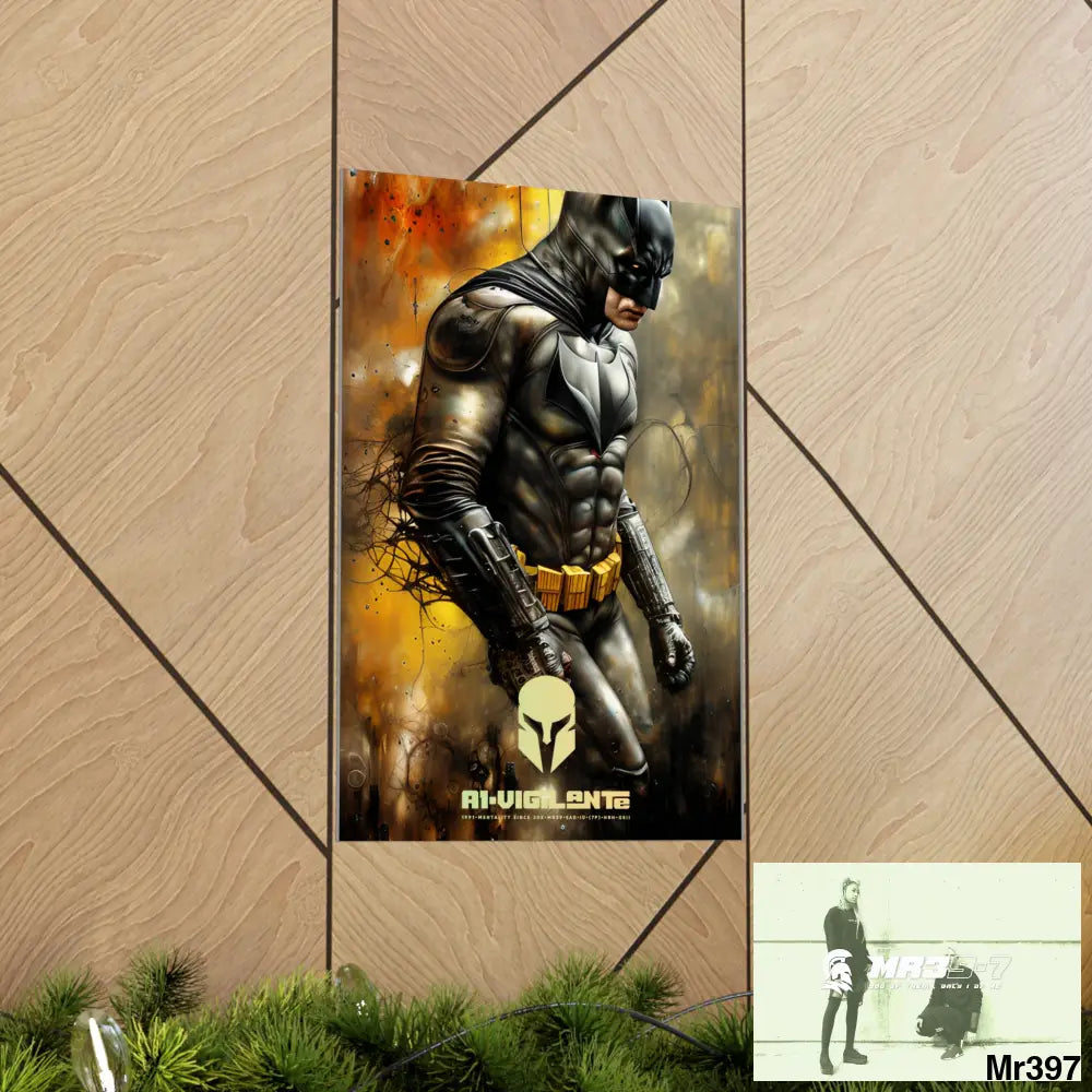 A1-Vigilante Sparta Super Resolution Batpain Steampunk Graphic Matte Vertical Posters Poster