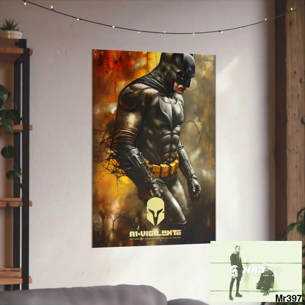 A1-Vigilante Sparta Super Resolution Batpain Steampunk Graphic Matte Vertical Posters Poster