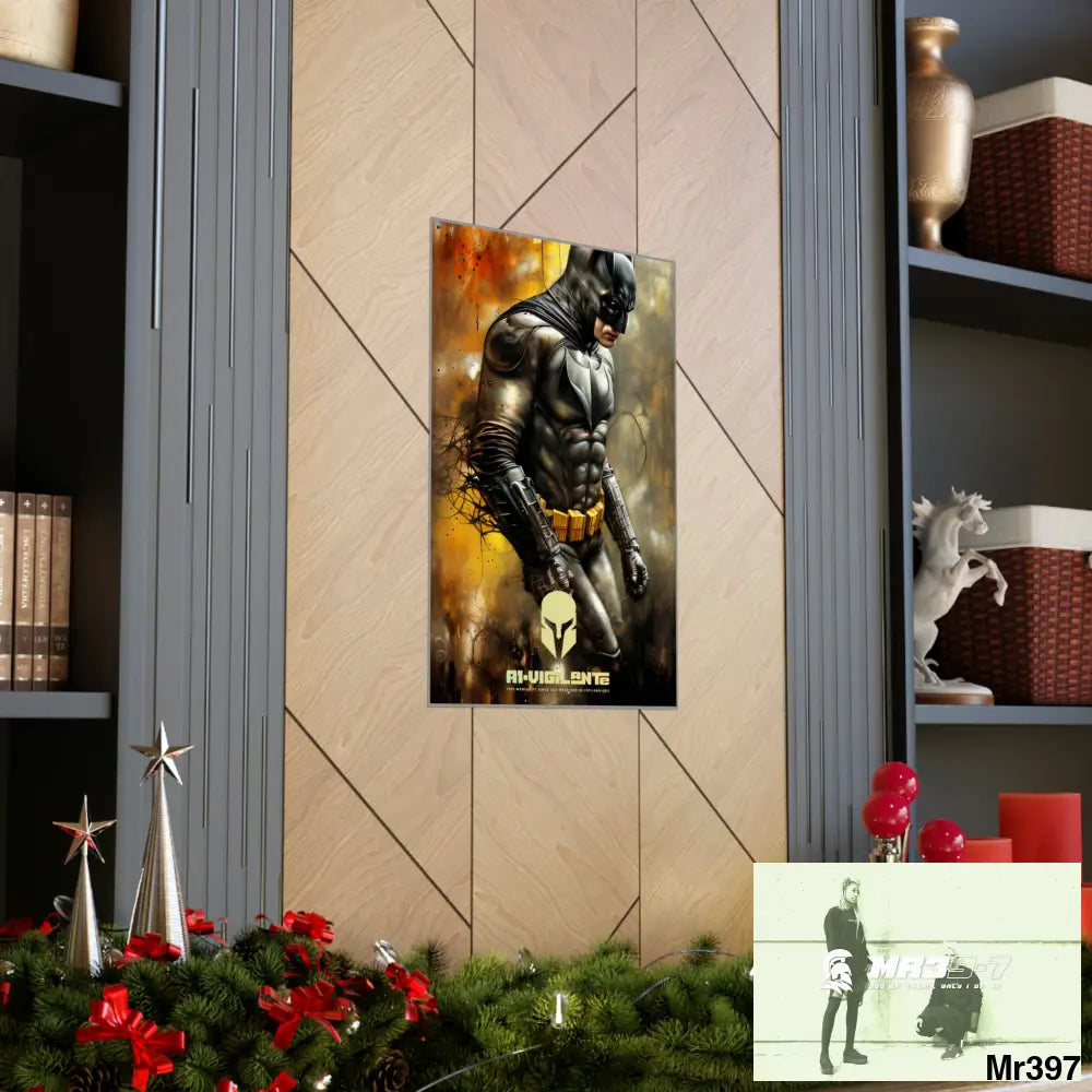 A1-Vigilante Sparta Super Resolution Batpain Steampunk Graphic Matte Vertical Posters Poster