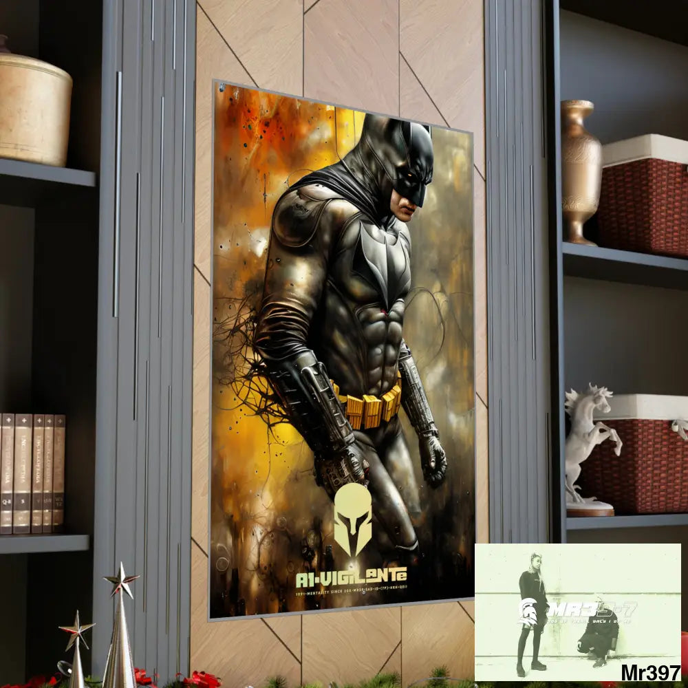 A1-Vigilante Sparta Super Resolution Batpain Steampunk Graphic Matte Vertical Posters Poster