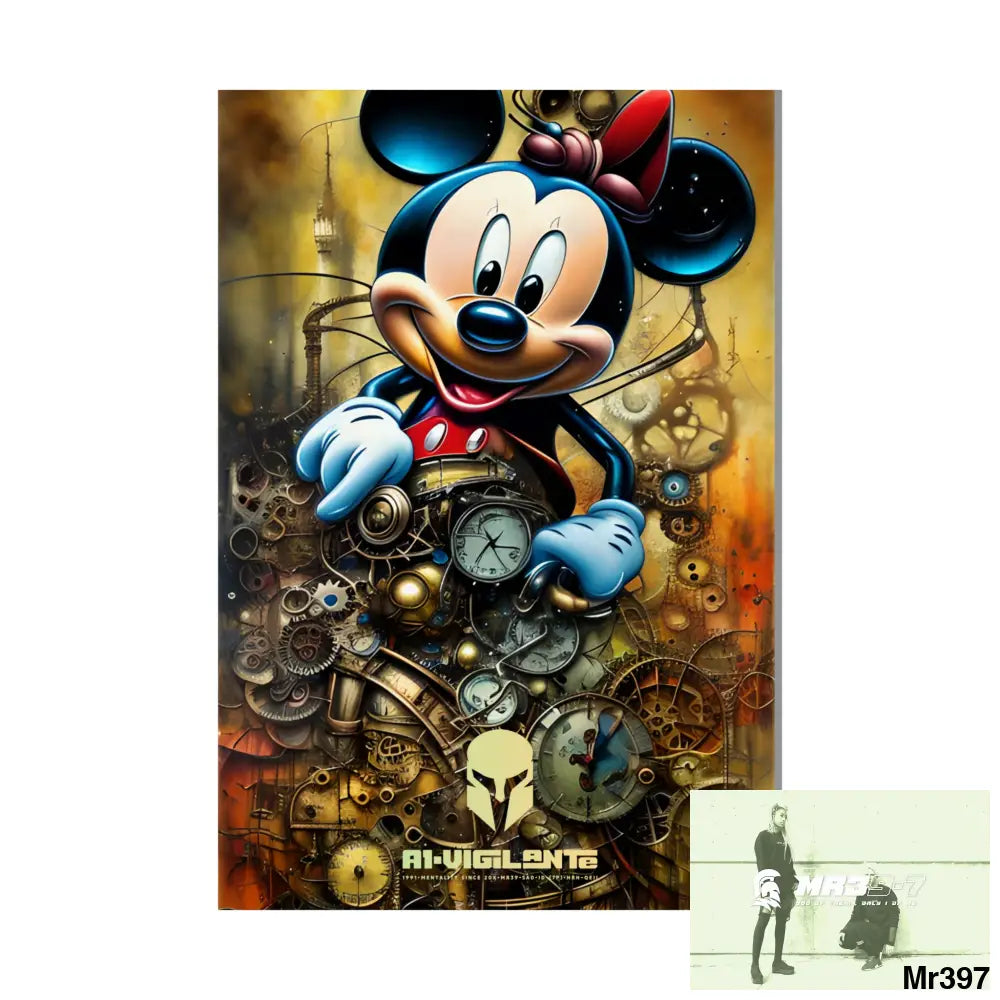 A1-Vigilante Sparta SuperResolution Micky Mouse Steampunk Graphic Matte Vertical Posters Poster