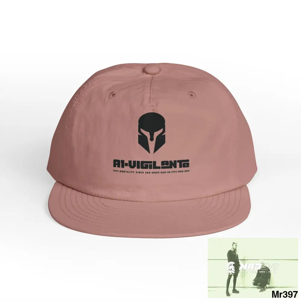 A1 Vigilante Sparta Surf Cap - Beach Vibes Summer Accessory Surfing Gift Casual Wear Outdoor Cap Hazy Pink / One size