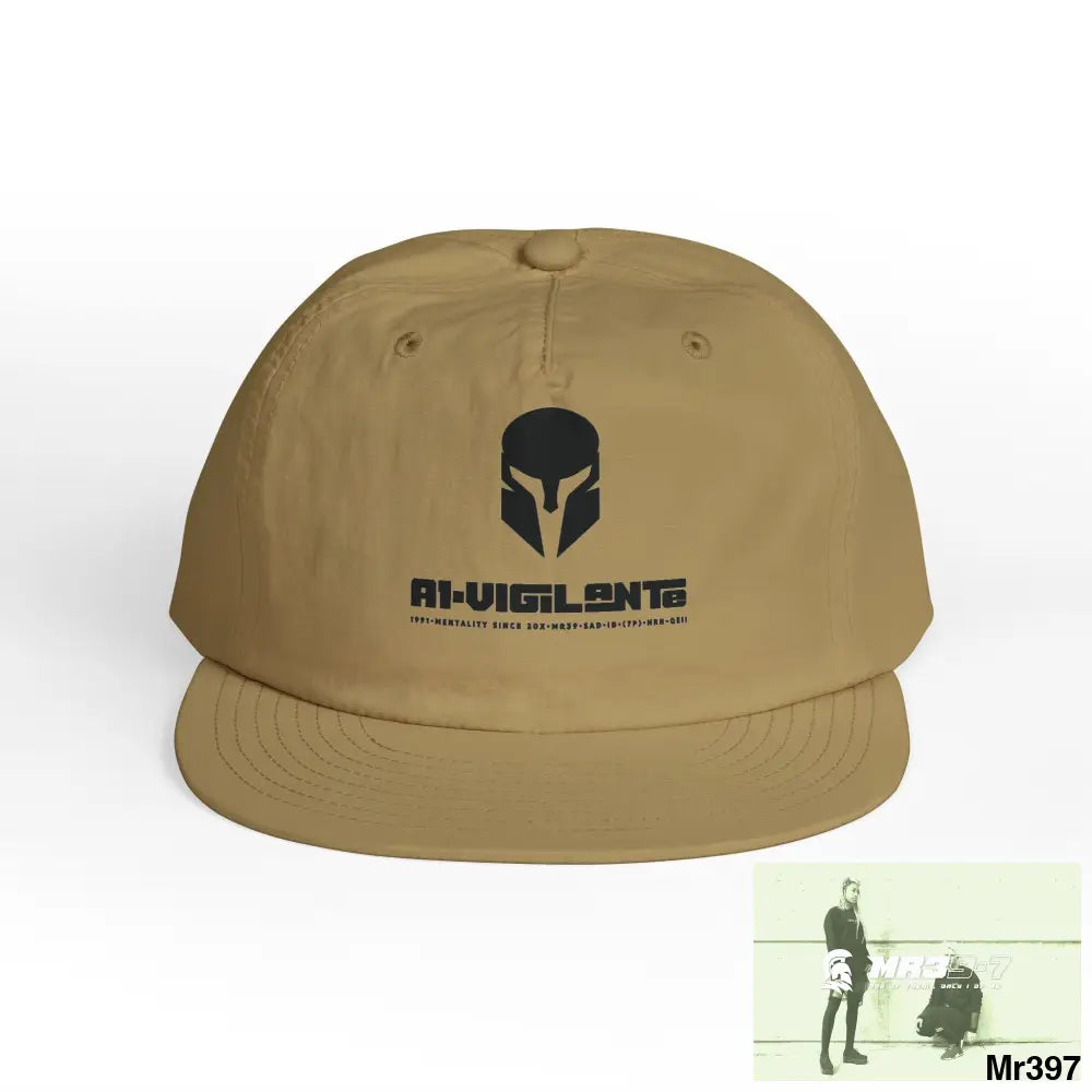 A1 Vigilante Sparta Surf Cap - Beach Vibes Summer Accessory Surfing Gift Casual Wear Outdoor Cap Khaki / One size Hats