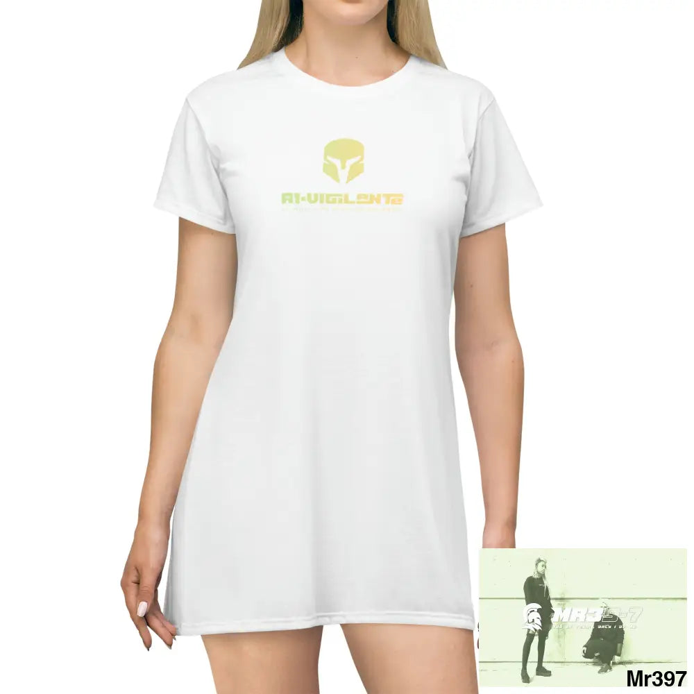 A1-Vigilante Sparta T-Shirt Dress (AOP) All Over Prints