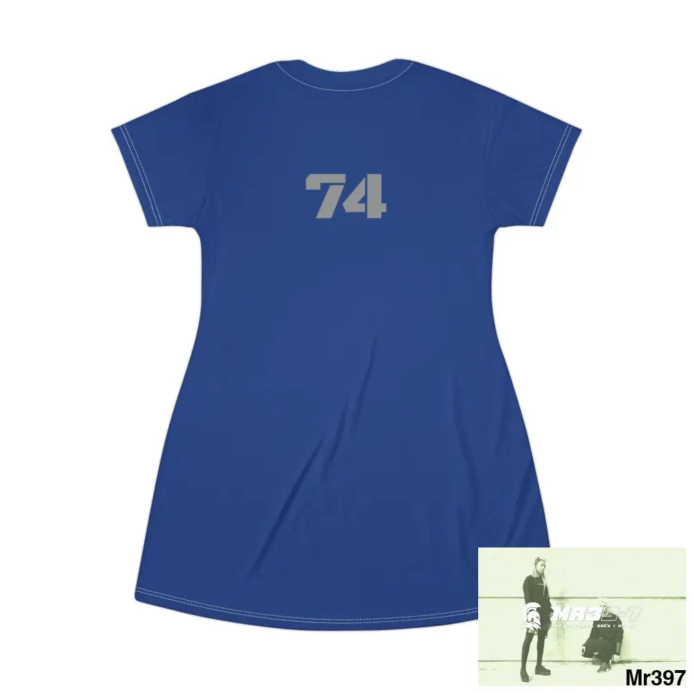 A1-Vigilante Sparta T-Shirt Dress (AOP) All Over Prints