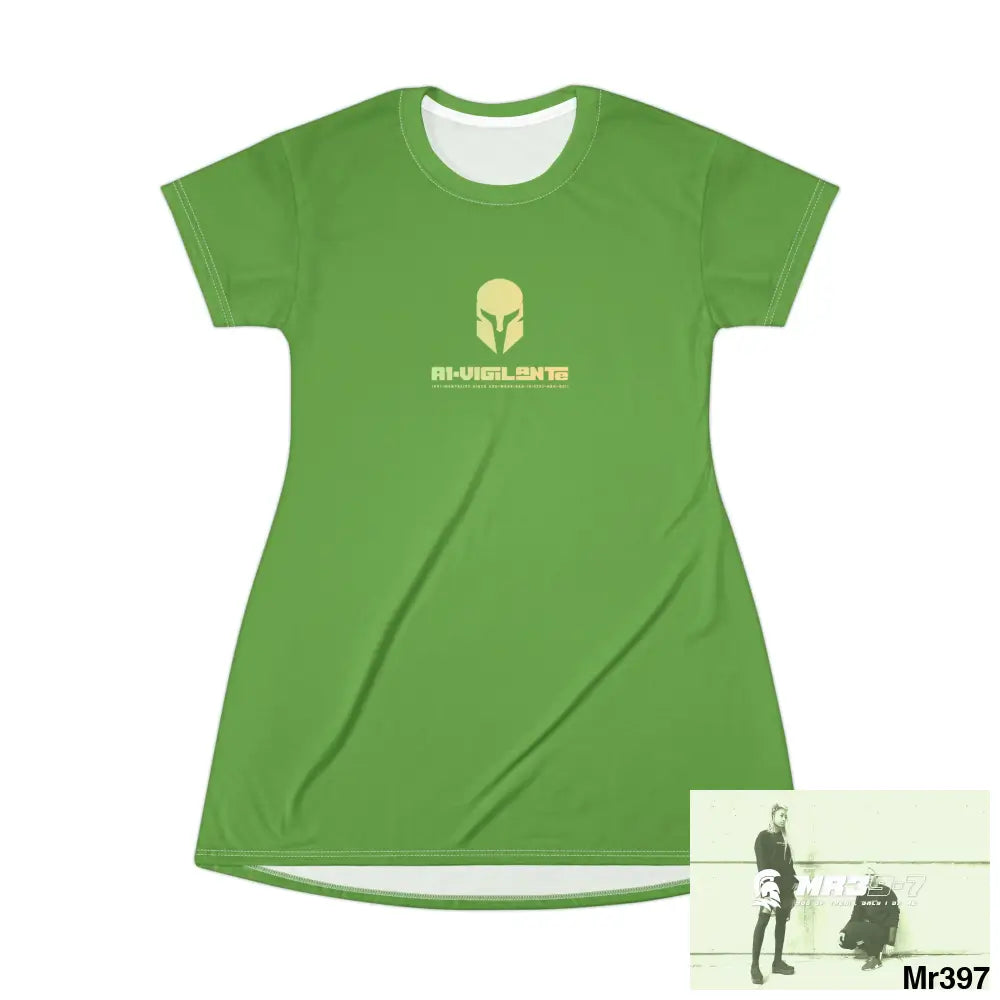 A1-Vigilante Sparta T-Shirt Dress (AOP) XS All Over Prints