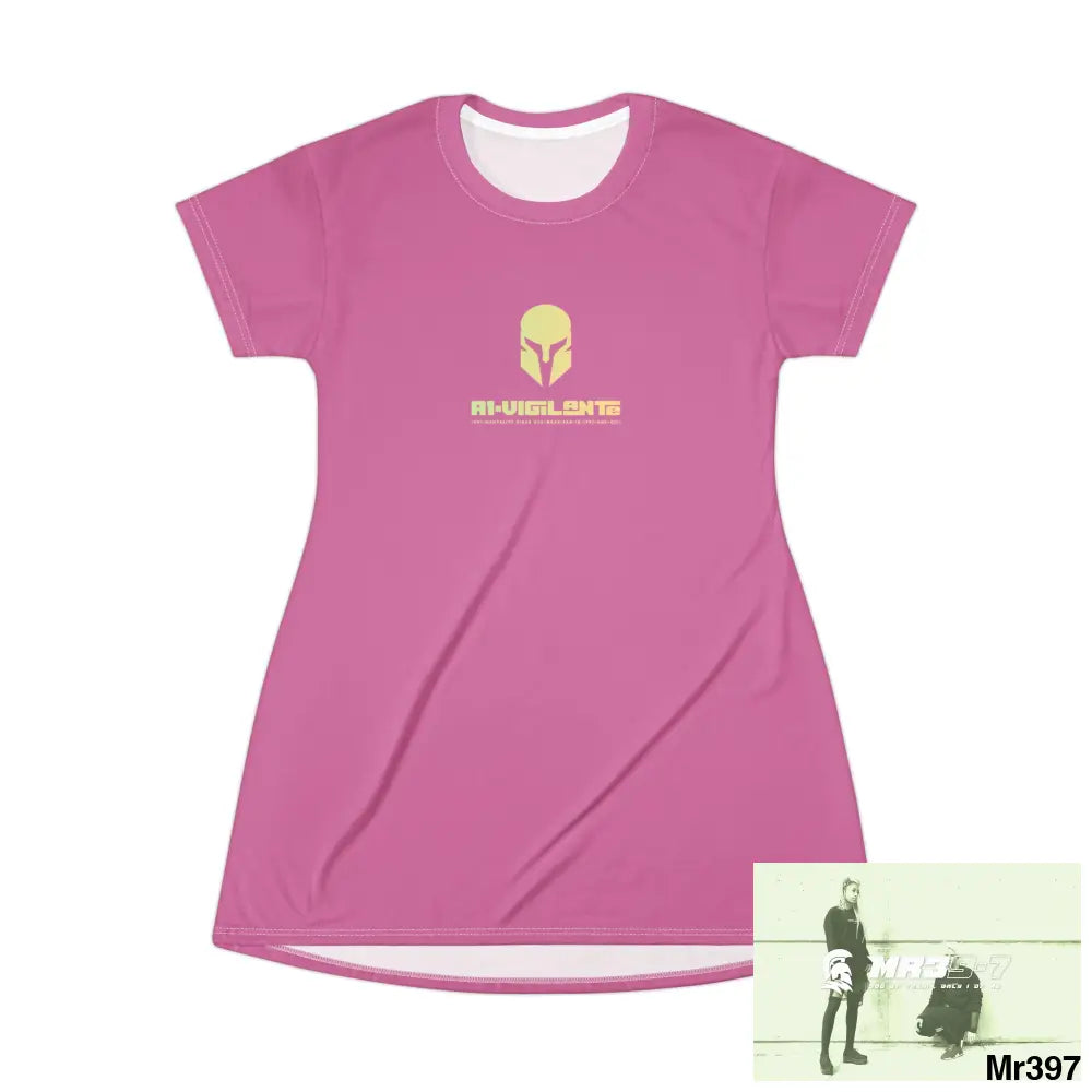 A1-Vigilante Sparta T-Shirt Dress (AOP) XS All Over Prints