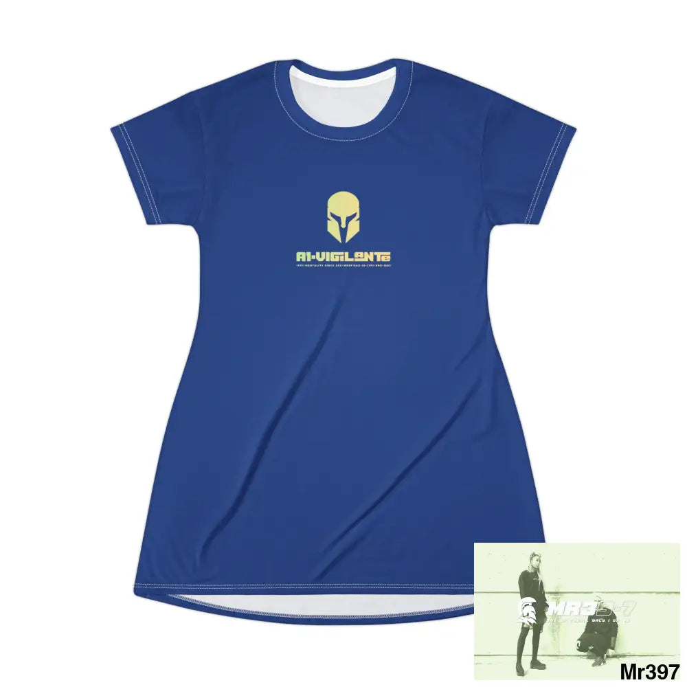 A1-Vigilante Sparta T-Shirt Dress (AOP) XS All Over Prints