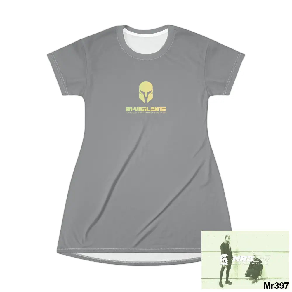 A1-Vigilante Sparta T-Shirt Dress (AOP) XS All Over Prints