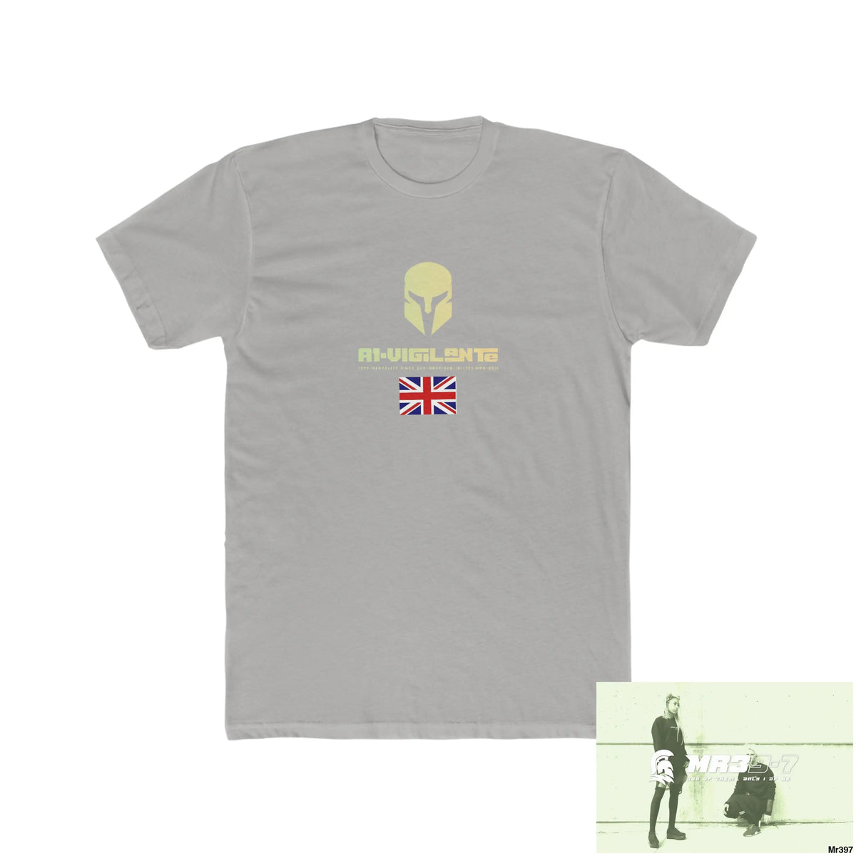 A1-Vigilante Sparta Thailand -SAS - Snowdon - Link Men’s Cotton Crew Tee Solid Light Grey / S T-Shirt