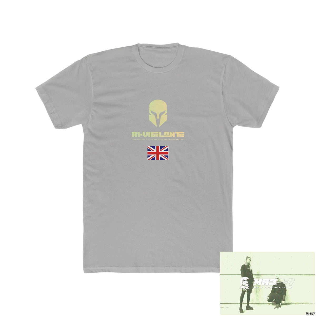 A1-Vigilante Sparta The Tactical move Powys to Shrewsbury 2016 - Men’s Cotton Crew Tee Solid Light Grey / S T-Shirt