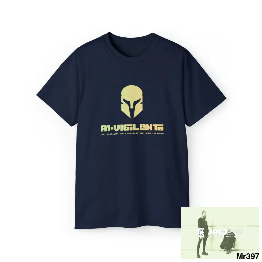 A1-Vigilante Sparta Unisex Ultra Cotton Tee Navy / S T-Shirt