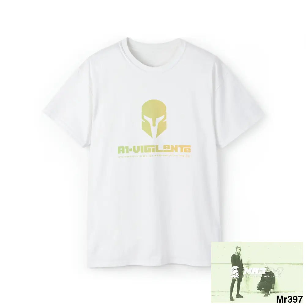 A1-Vigilante Sparta Unisex Ultra Cotton Tee White / S T-Shirt