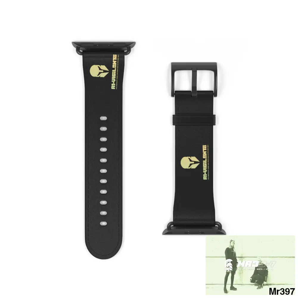A1-Vigilante Sparta Watch Band 38 - 41 mm / Black Matte Accessories