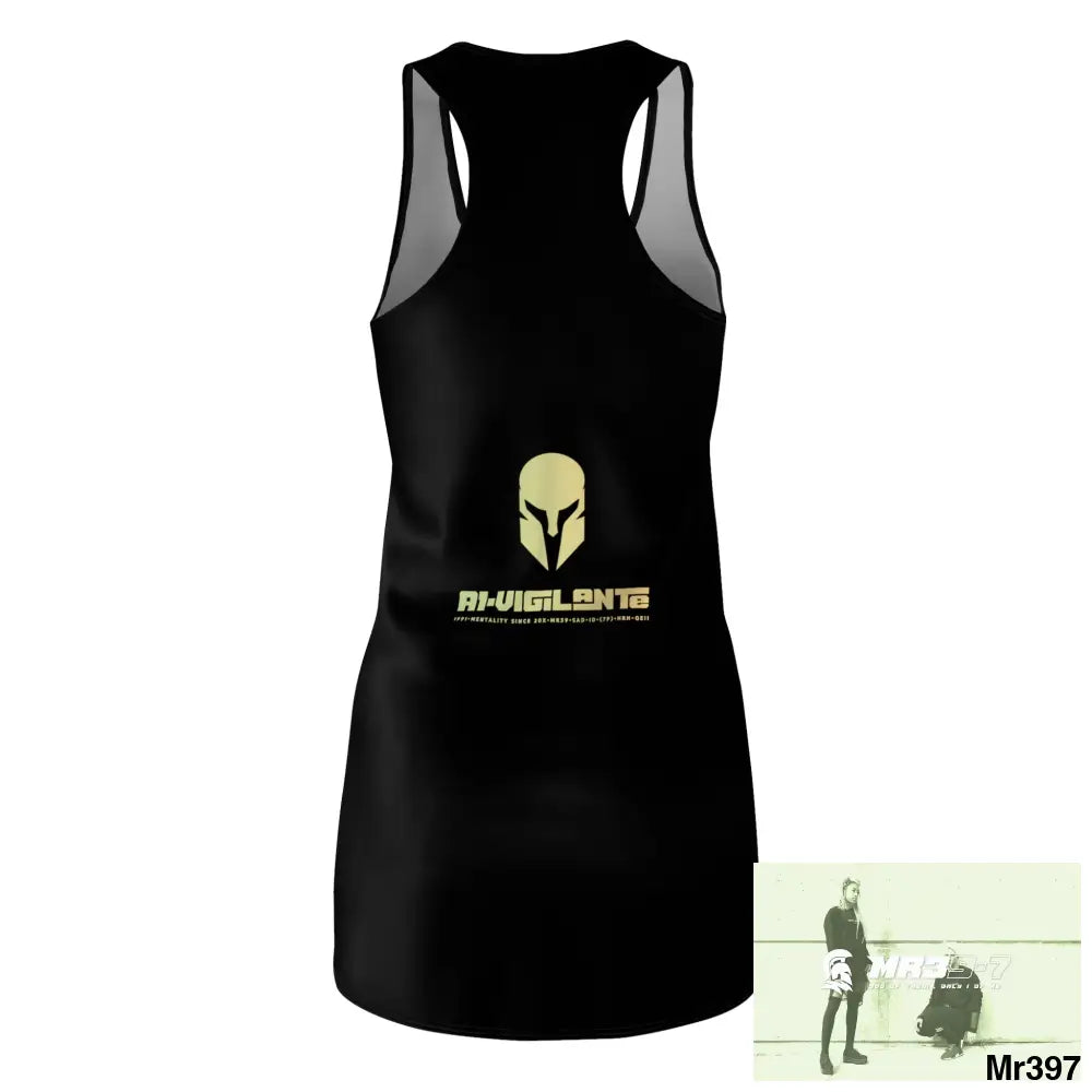 A1-Vigilante Sparta Women’s Cut & Sew Racerback Dress (AOP) All Over Prints