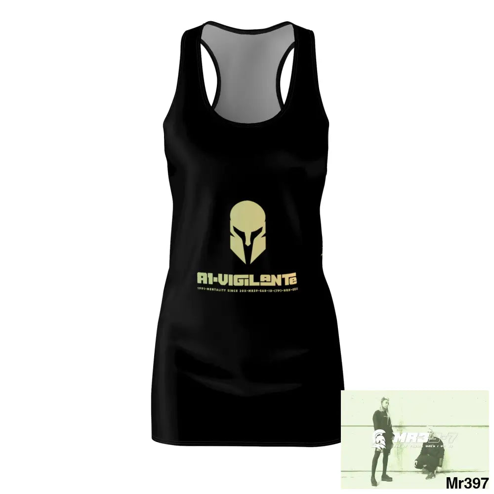 A1-Vigilante Sparta Women’s Cut & Sew Racerback Dress (AOP) All Over Prints