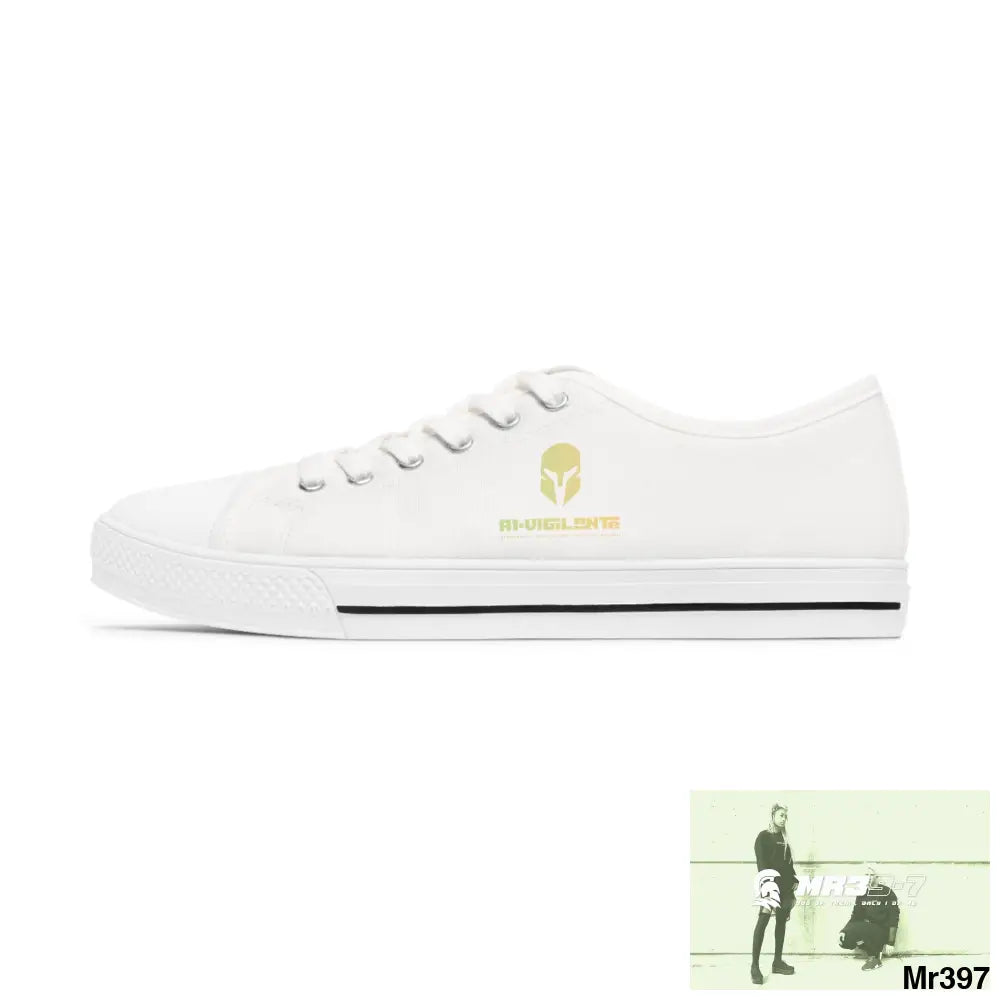 A1-Vigilante Sparta Women’s Low Top Sneakers US 5.5 / White sole Shoes
