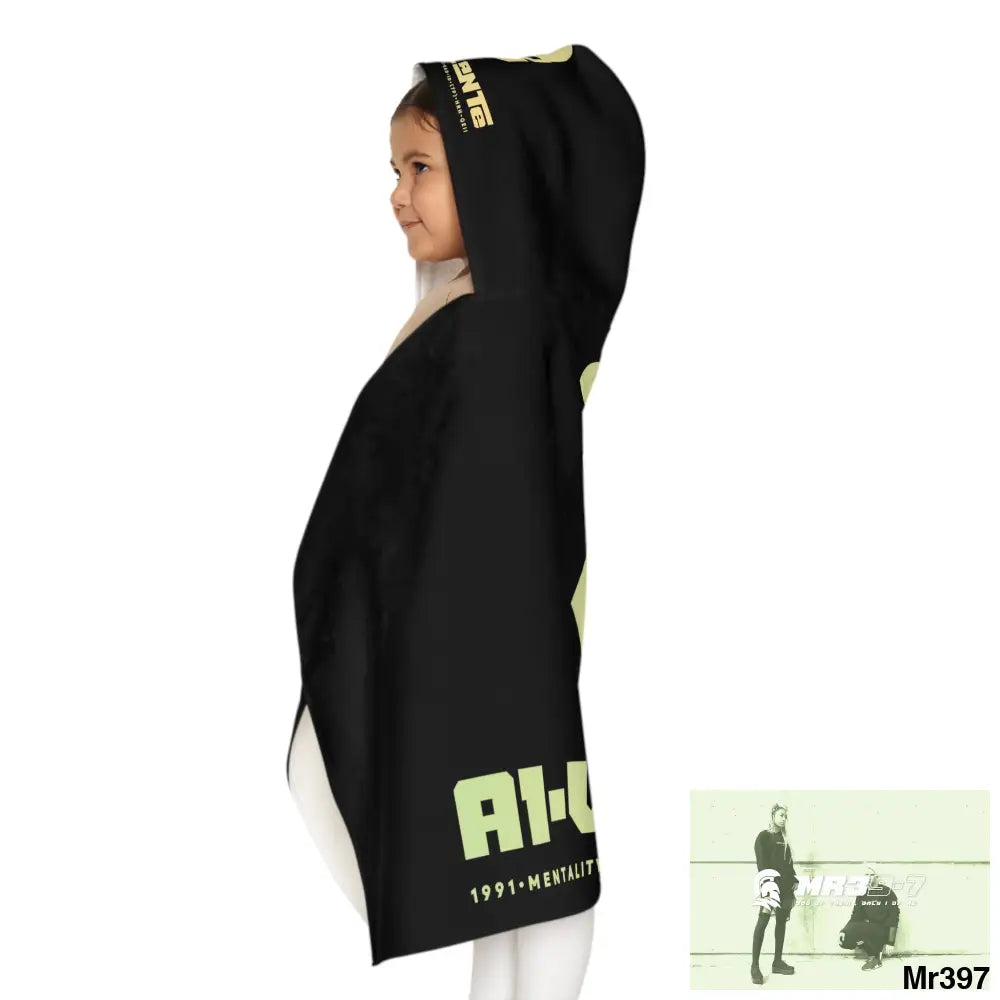 A1-Vigilante • Sparta Youth Hooded Towel 24’’ × 48’’ All Over Prints