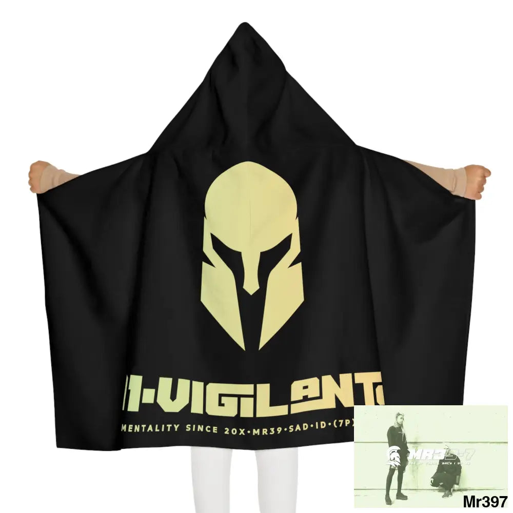 A1-Vigilante • Sparta Youth Hooded Towel 24’’ × 48’’ All Over Prints