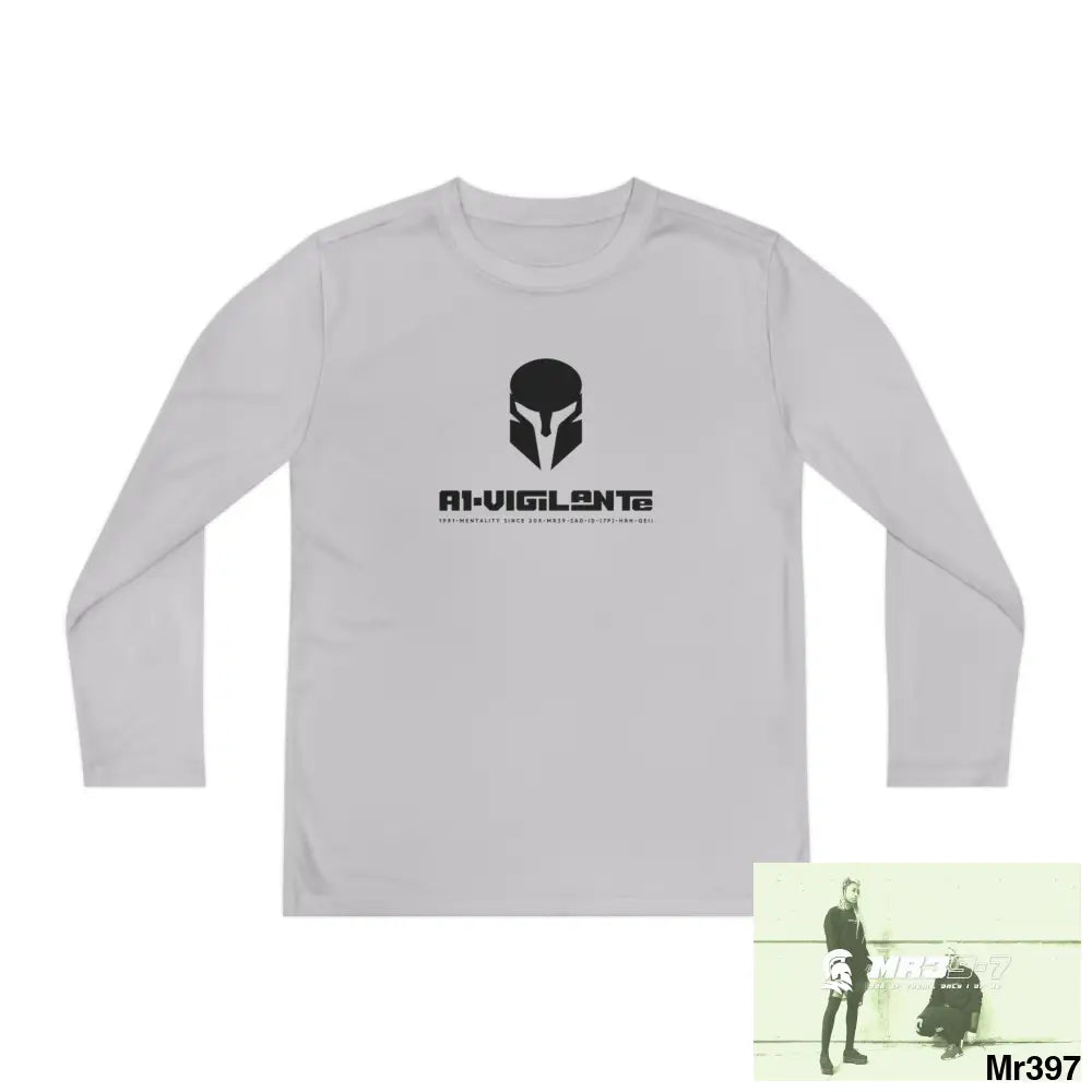 A1-Vigilante Sparta Youth Long Sleeve Competitor Tee Kids clothes