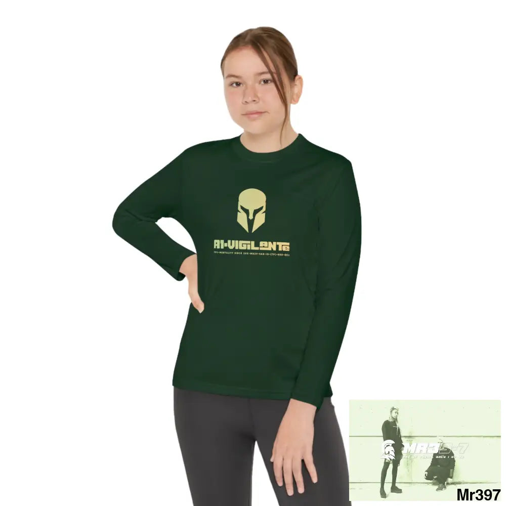 A1-Vigilante Sparta Youth Long Sleeve Competitor Tee Kids clothes
