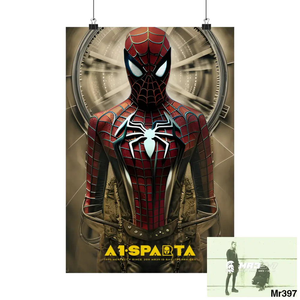 A1-Vigilante Steampunk SpiderMan Graphic Matte Vertical Posters 13’’ x 19’’ / Matte Poster