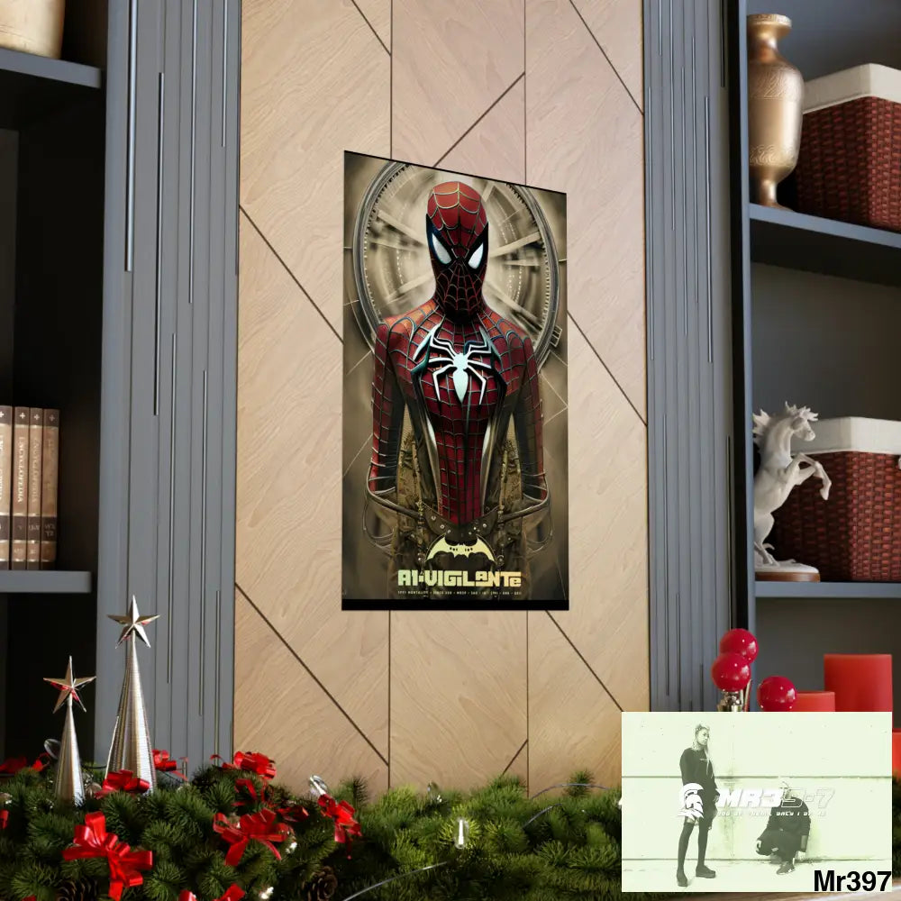 A1-Vigilante Steampunk SpiderMan Graphic Matte Vertical Posters Poster