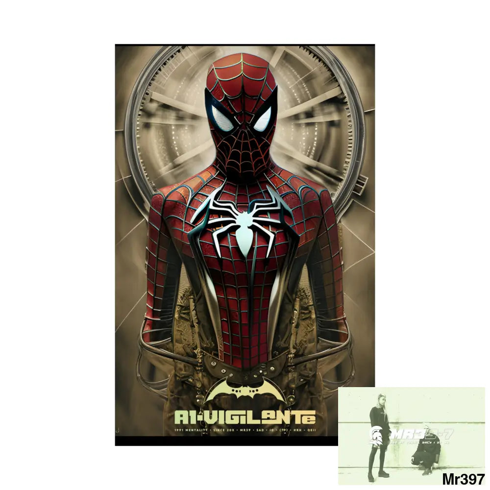 A1-Vigilante Steampunk SpiderMan Graphic Matte Vertical Posters Poster
